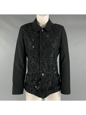 COMME des GARCONS Size S Black Wool Lace Jacket